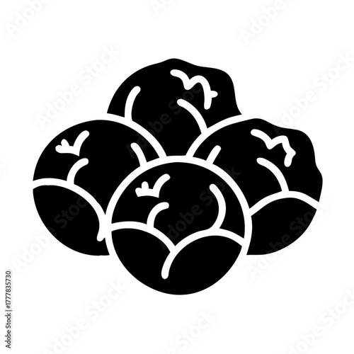 A group of brussels sprouts icon