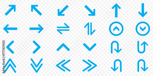 Arrow icon set cursor arrow up down and symbol icons. Modern simple solid arrows collection web design . Arrow icon set. Arrow.