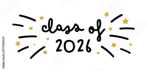 Class of 2026 Graduation Handwritten text
