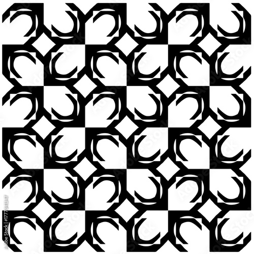 Black pattern.Seamless texture. Vector graphics for design, prints, decoration, cover, textile, digital wallpaper, web background, wrapping paper, clothing, fabric, packaging, cards.