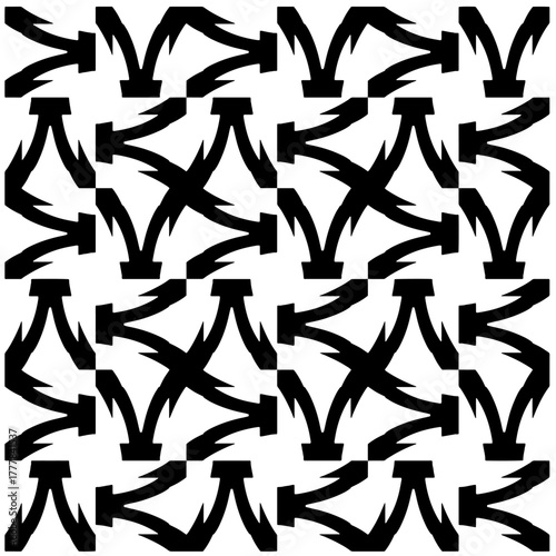 Black pattern.Seamless texture. Vector graphics for design, prints, decoration, cover, textile, digital wallpaper, web background, wrapping paper, clothing, fabric, packaging, cards.