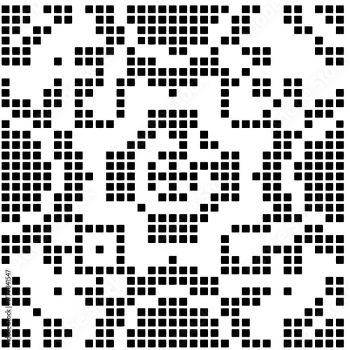 Black pattern.Seamless texture. Vector graphics for design, prints, decoration, cover, textile, digital wallpaper, web background, wrapping paper, clothing, fabric, packaging, cards.