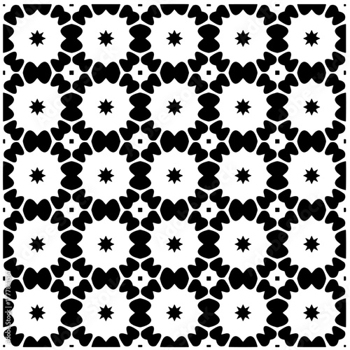 Black pattern.Seamless texture. Vector graphics for design, prints, decoration, cover, textile, digital wallpaper, web background, wrapping paper, clothing, fabric, packaging, cards.