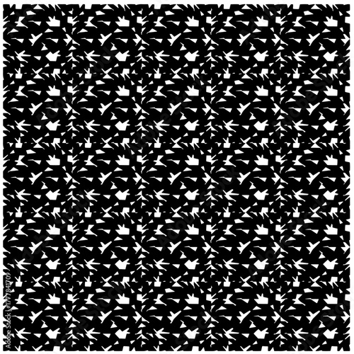 Black pattern.Seamless texture. Vector graphics for design, prints, decoration, cover, textile, digital wallpaper, web background, wrapping paper, clothing, fabric, packaging, cards.