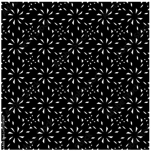 Black pattern.Seamless texture. Vector graphics for design, prints, decoration, cover, textile, digital wallpaper, web background, wrapping paper, clothing, fabric, packaging, cards.