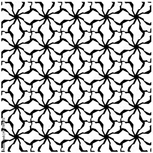 Black pattern.Seamless texture. Vector graphics for design, prints, decoration, cover, textile, digital wallpaper, web background, wrapping paper, clothing, fabric, packaging, cards.