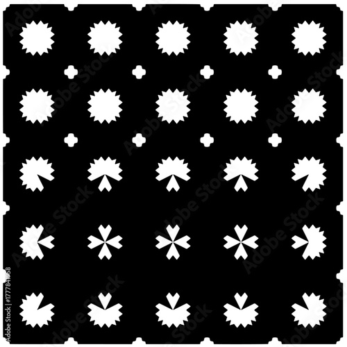 Black pattern.Seamless texture. Vector graphics for design, prints, decoration, cover, textile, digital wallpaper, web background, wrapping paper, clothing, fabric, packaging, cards.
