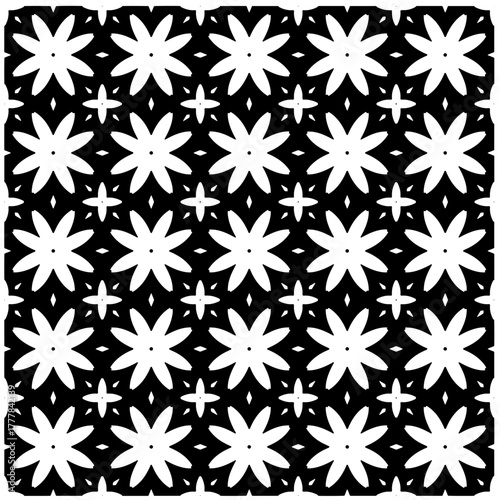 Black pattern.Seamless texture. Vector graphics for design, prints, decoration, cover, textile, digital wallpaper, web background, wrapping paper, clothing, fabric, packaging, cards.