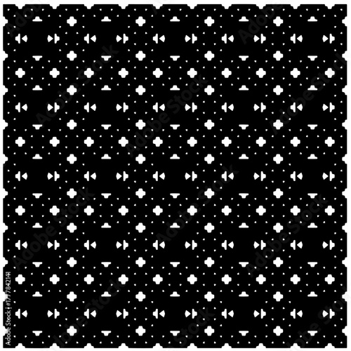Black pattern.Seamless texture. Vector graphics for design, prints, decoration, cover, textile, digital wallpaper, web background, wrapping paper, clothing, fabric, packaging, cards.