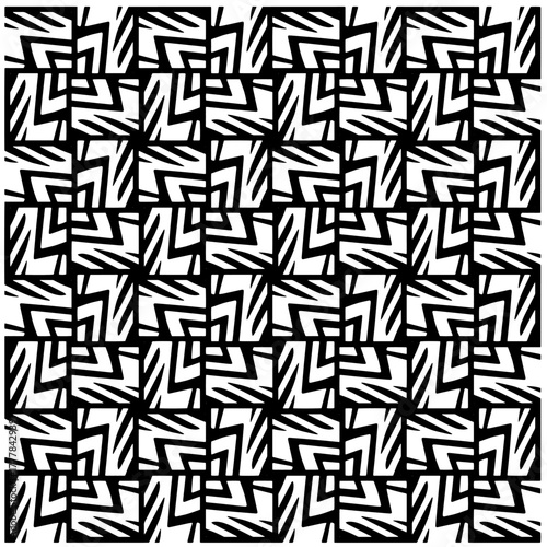 Black pattern.Seamless texture. Vector graphics for design, prints, decoration, cover, textile, digital wallpaper, web background, wrapping paper, clothing, fabric, packaging, cards.