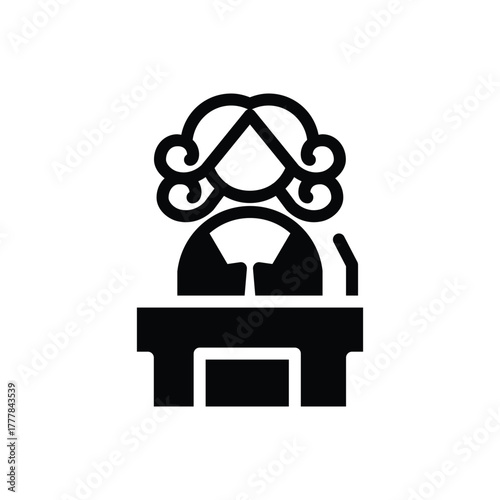 prosecutor solid icon vector design good for web or mobile app