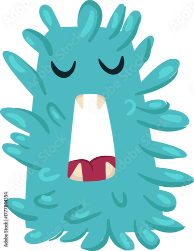 Cute monster alphabet for baby design with funny cartoon letters