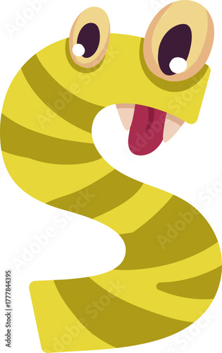 Cute monster alphabet for baby design with funny cartoon letters