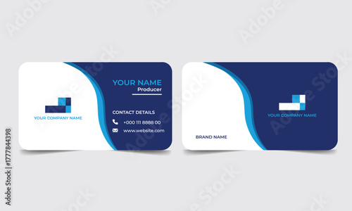 Business card design for finance