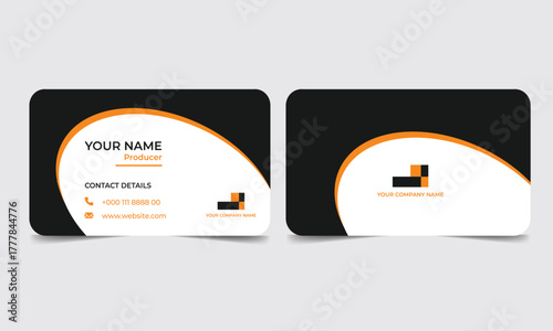 Business card design for finance
