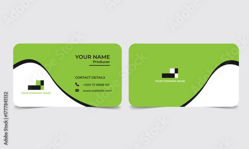 Business card design for finance