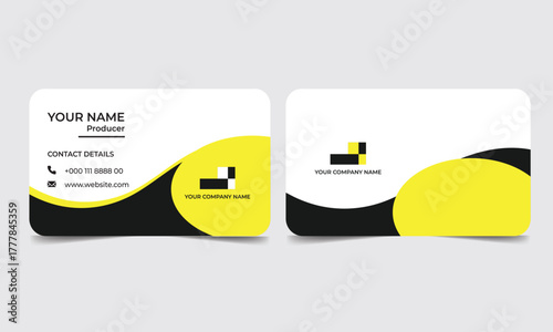 Business card design for finance