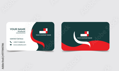 Business card design for finance