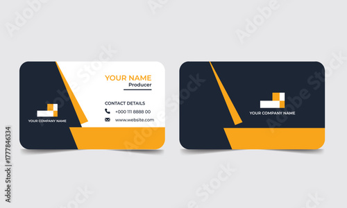 Business card design for finance