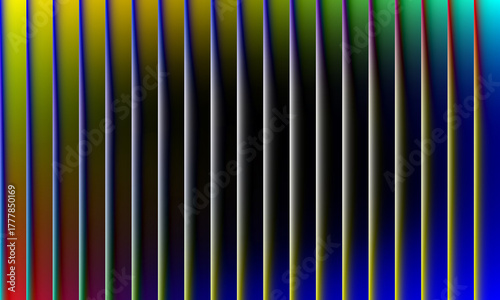 A vibrant abstract background featuring a spectrum of colors blending seamlessly, creating a mesmerizing visual effect with vertical lines and gradients, perfect for modern designs