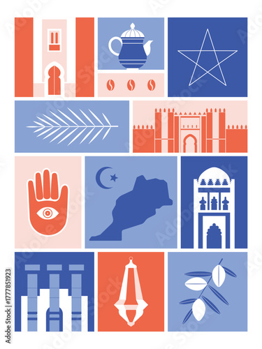 Travel to Morocco Vintage Poster Retro Print