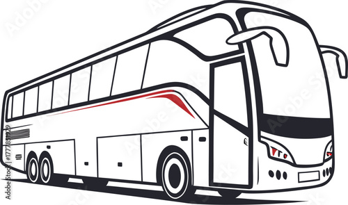 Luxury Travel Bus Vector