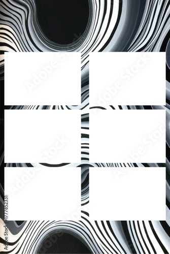 photobox frame photostrip polaroid photobooth template abstract