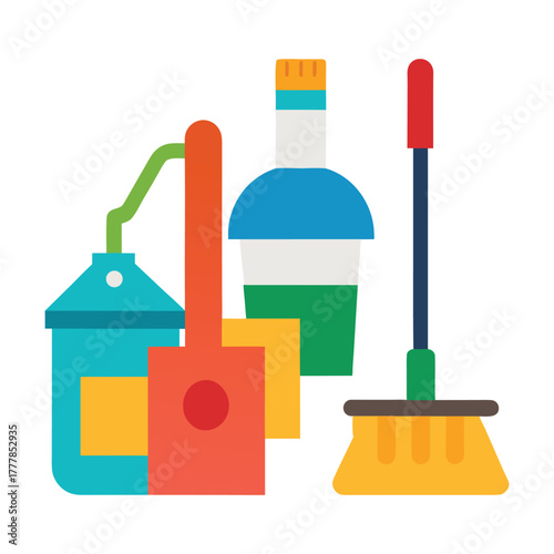 mop and bucket with mop