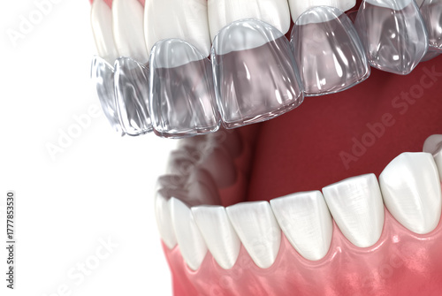Εκτύπωση καμβά Invisalign braces or invisible retainer