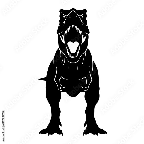 Fierce Tyrannosaurus Rex Roar Icon