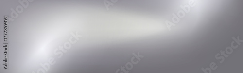 Abstract background with silver mirror gradient tone. Gentle reflections and metallic shine create a sleek silver gradient effect.