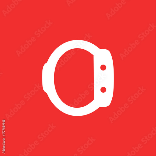 Smart watch, Watch band icon logo flat vector design