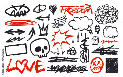 Creative grunge markers