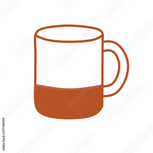 Isolated white ceramic mug and glass of beer beverage icon