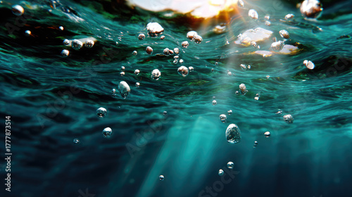 Soft underwater view with l...