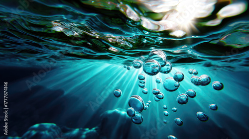 Soft underwater view with l...