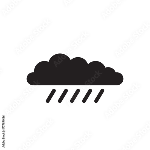 Raining Cloud Weather Icon