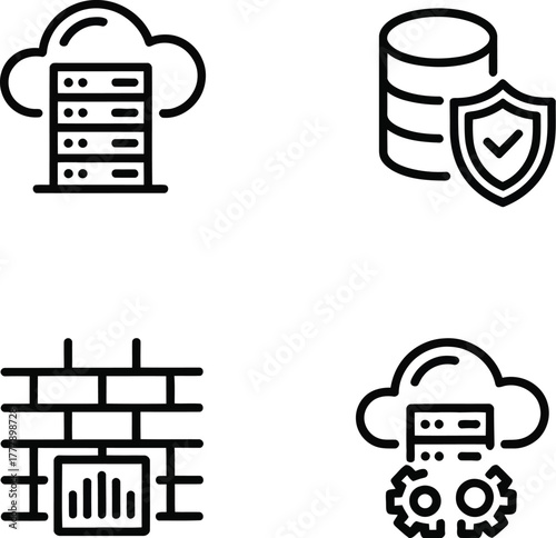 Cloud Server Computing Technology Outline Style