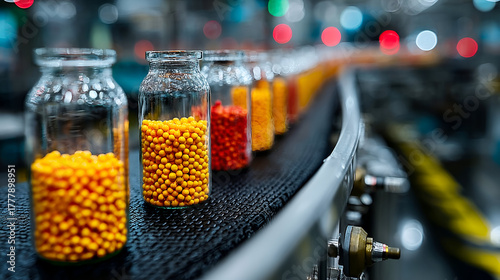 glass jar with dried fruit