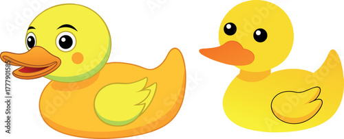  cartoon duck illustration, cute yellow duck vector, adorable duck artwork, happy duckling design, baby duck cartoon art, animal character drawing, swimming duck illustration, little duck cartoon, chi