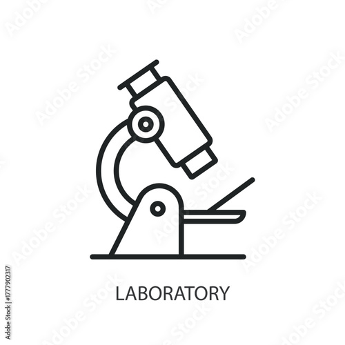 Laboratory thin line icons. Original vector illustration.