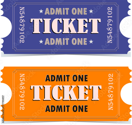 Retro Ticket templates