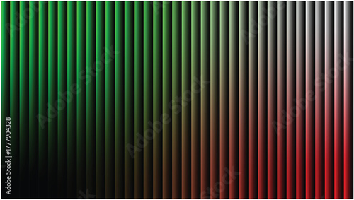 Green striped abstract pattern design for a metallic vector illustration backdrop