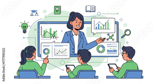 Online Business Course: A Lesson in Analytics and Presentation for Digital Learners