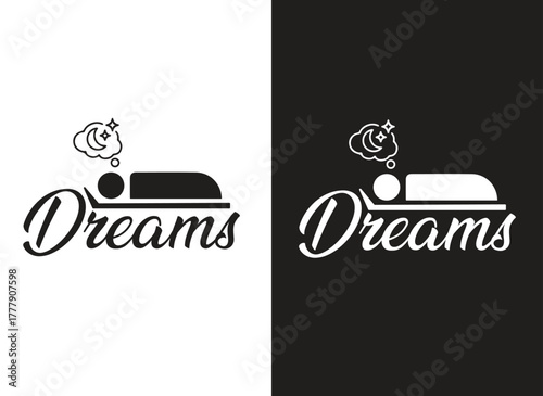 Sweet dream icon vector illustration