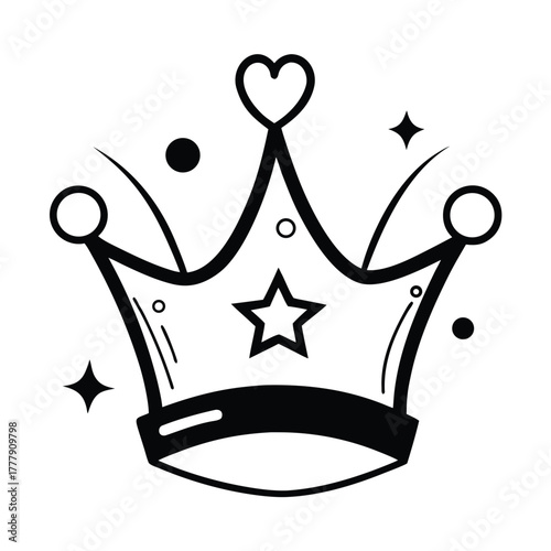 royal gold crown icon vector design
