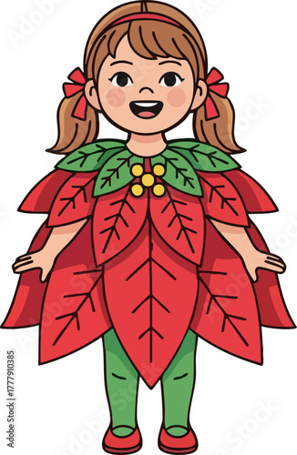 little girl with flower