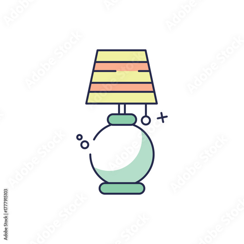 Table Lamp vector icon