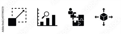 Scalability and Business Growth Icon Set