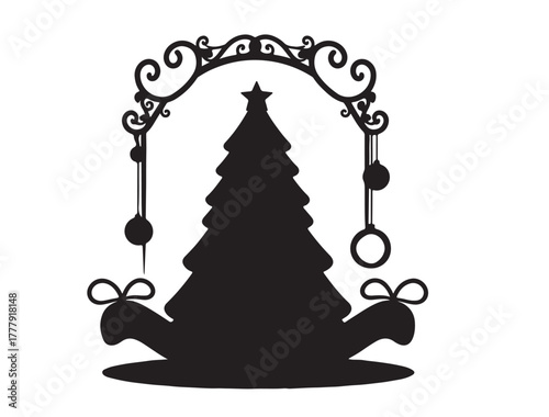  Christmas frame image white background.